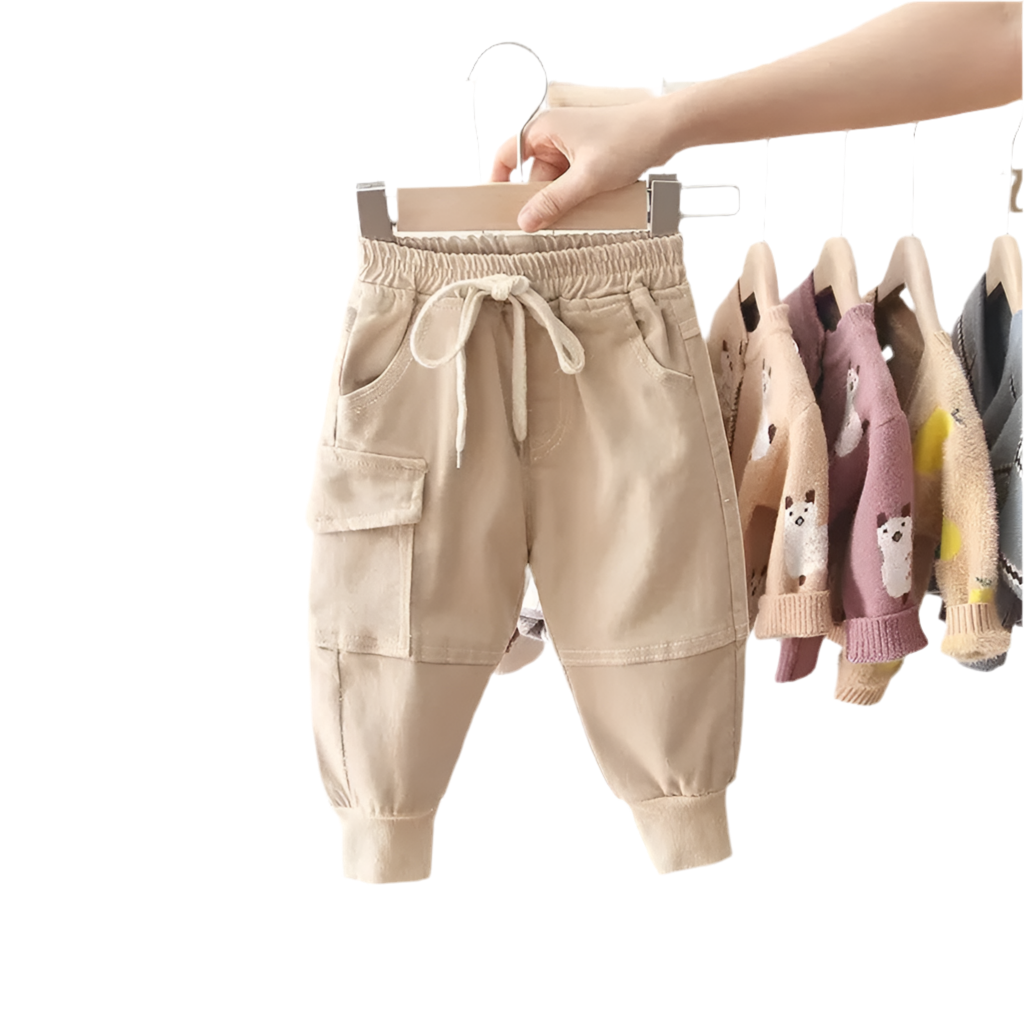 Boys Cotton Cargo Pants -8Years Clothes - MORE COLOURS