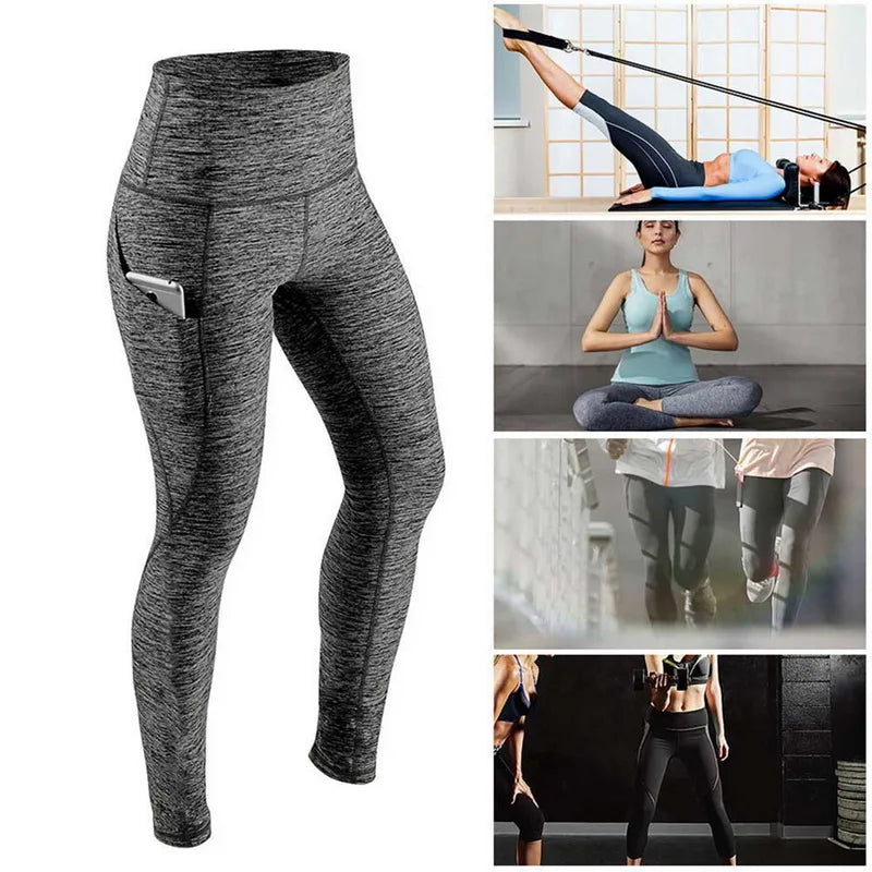 Women’s High Waist Elastic Workout Yoga Leggings - MORE COLOURS