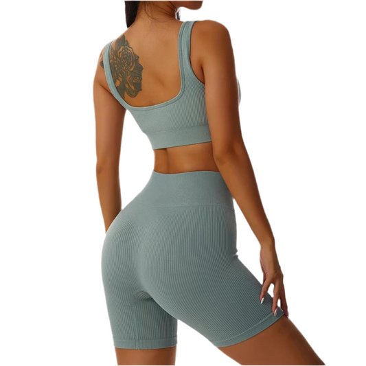 Women’s Ribbed Yoga Sport Set - MORE COLOURS