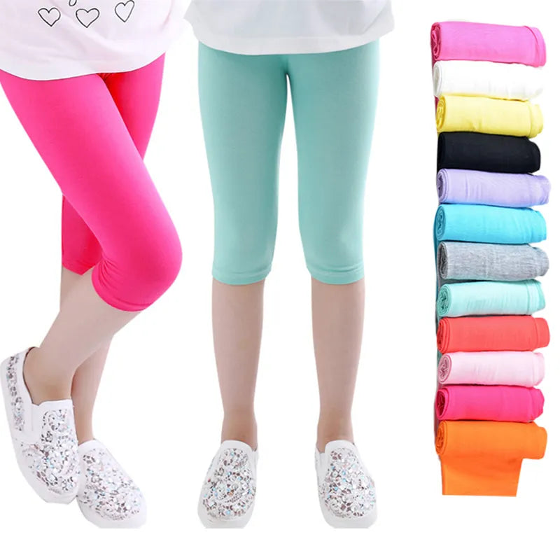 Girls Knee Length Shorts - MORE COLOURS