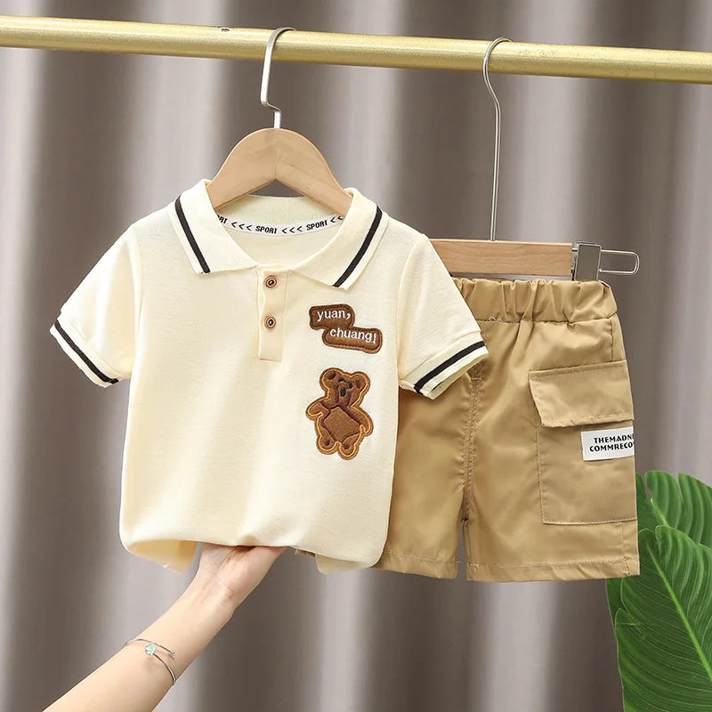 Baby Boy T-shirt+Shorts Set - MORE COLOURS