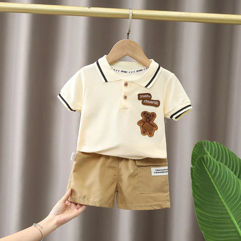 Baby Boy T-shirt+Shorts Set - MORE COLOURS