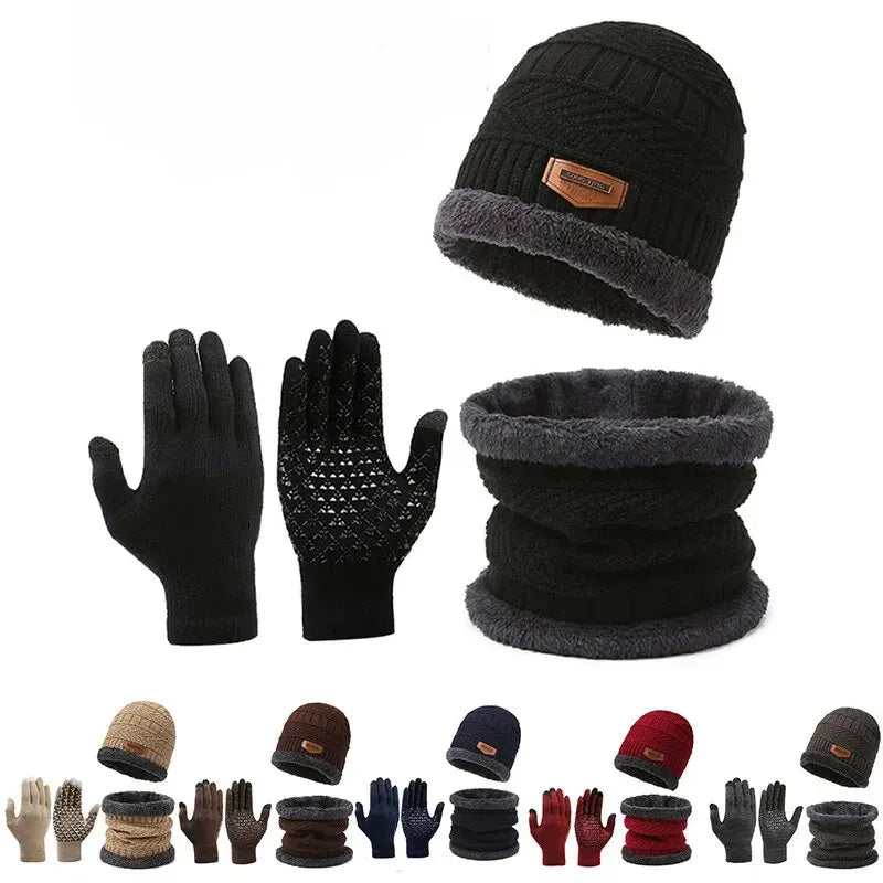 3pc Hat, Neck Warmer & Gloves - MORE COLOURS