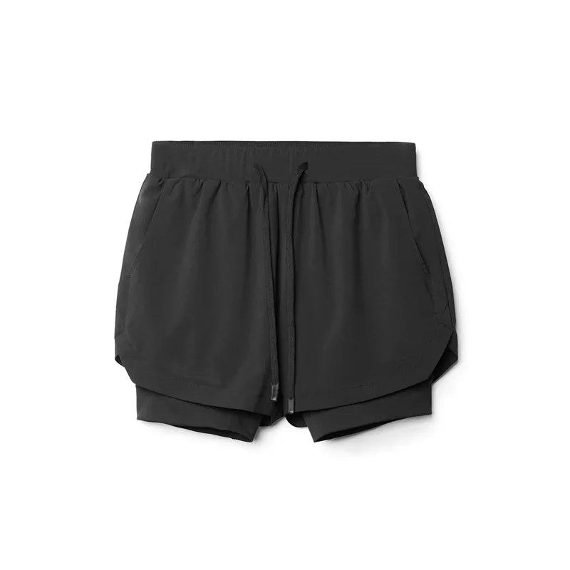 Breathable Double layersport Shorts - MORE COLOURS