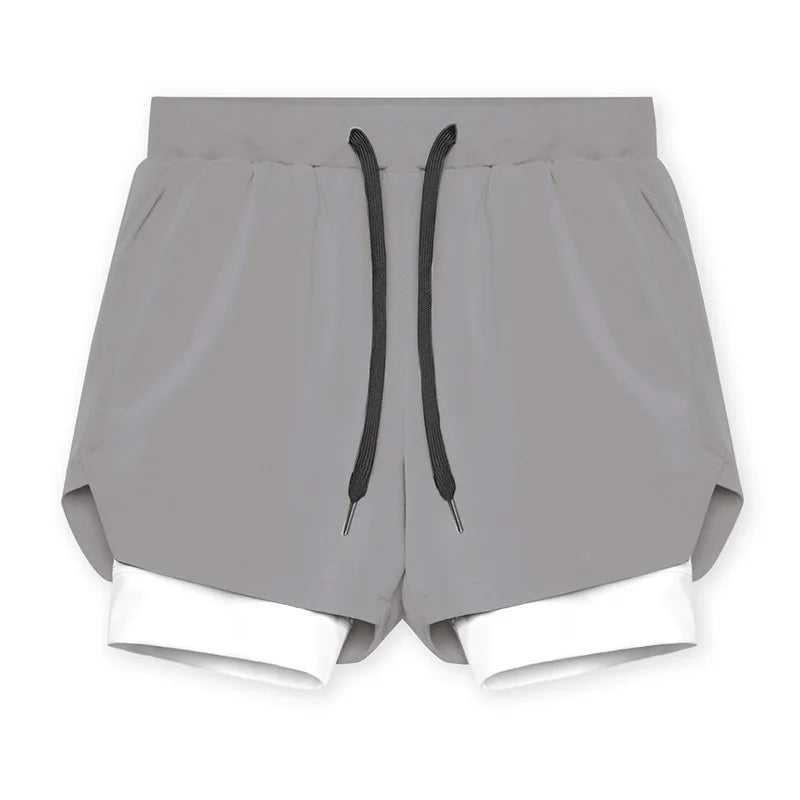 Breathable Double layersport Shorts - MORE COLOURS