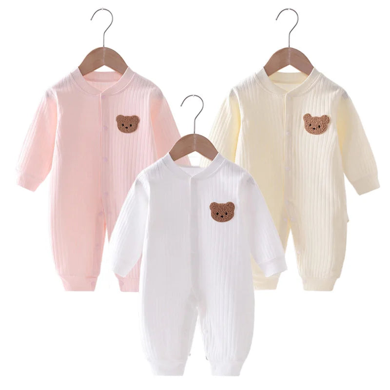 Bear Newborn Cotton Onesie - MORE COLOURS