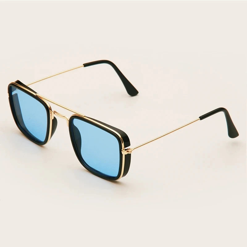 Unisex Retro Metal Small Square Frame Sunglasses - MORE COLOURS