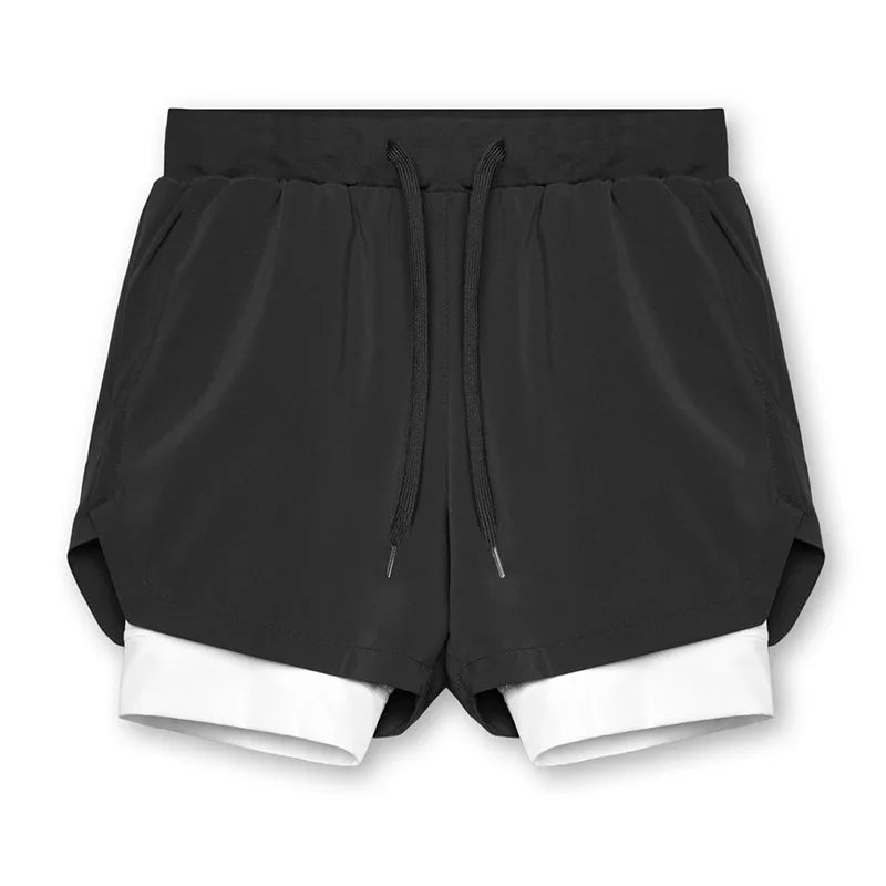 Breathable Double layersport Shorts - MORE COLOURS