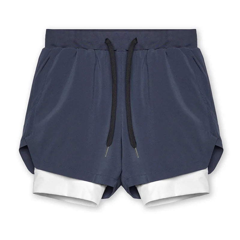 Breathable Double layersport Shorts - MORE COLOURS