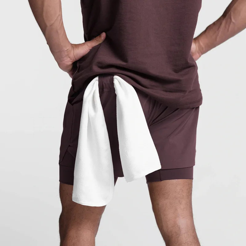 Breathable Double layersport Shorts - MORE COLOURS