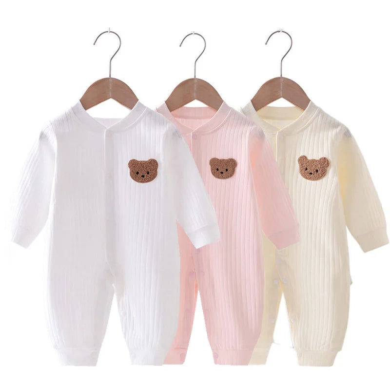 Bear Newborn Cotton Onesie - MORE COLOURS