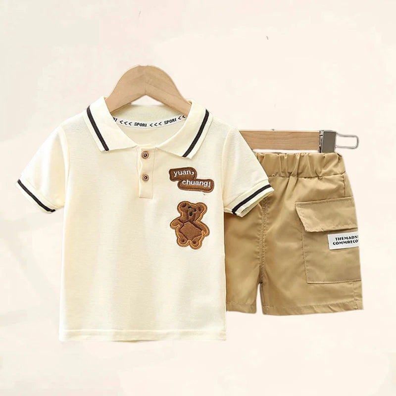 Baby Boy T-shirt+Shorts Set - MORE COLOURS