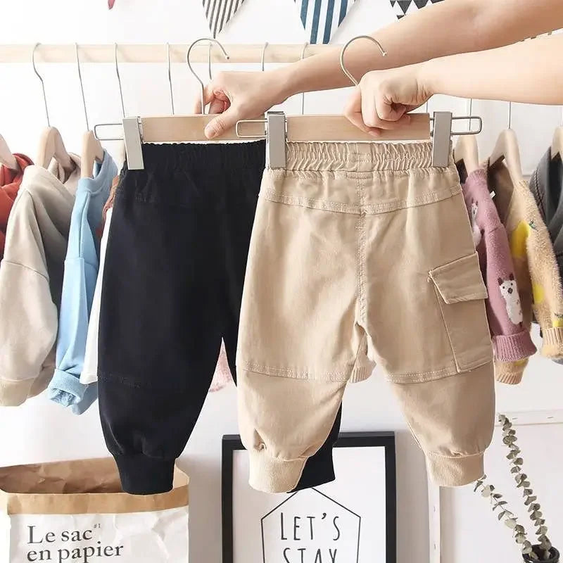 Boys Cotton Cargo Pants -8Years Clothes - MORE COLOURS