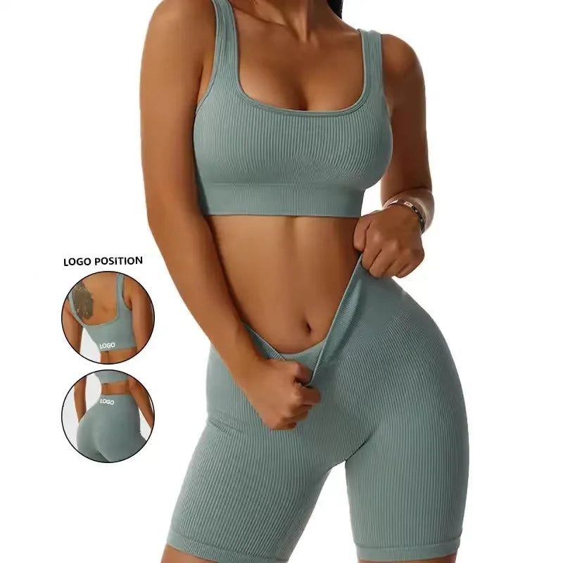 Women’s Ribbed Yoga Sport Set - MORE COLOURS