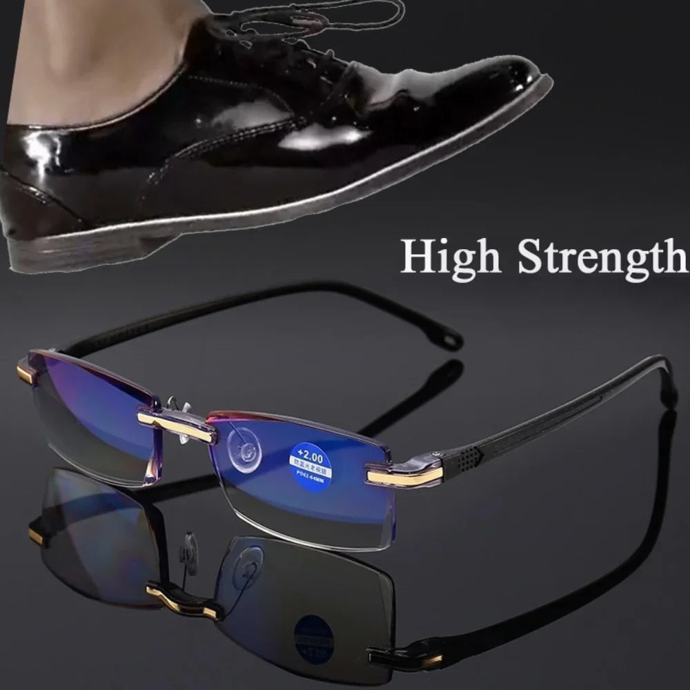 Unisex TR90 Presbyopic Bifocal Glasses Men Anti Blue Light - MORE COLOURS