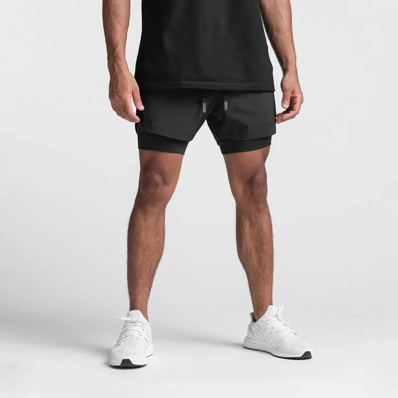 Breathable Double layersport Shorts - MORE COLOURS