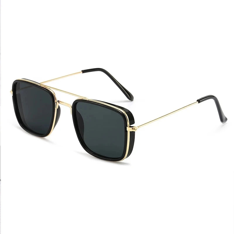 Unisex Retro Metal Small Square Frame Sunglasses - MORE COLOURS